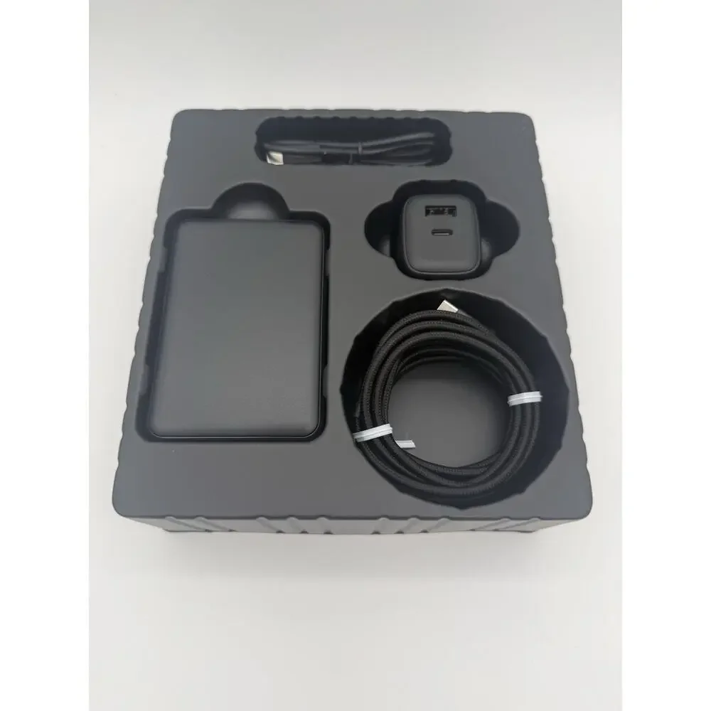 USB C Power Bank And Charger Set. 5k mAh . 6ft Slim, Fast Charging TSA Approved